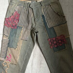 Free people size 26 patchwork jeans